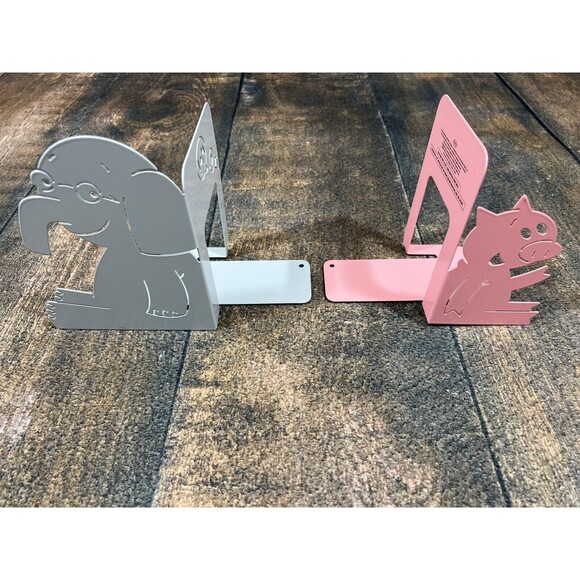Elephant & Piggie Metal Bookends! Mo Willems Characters! - Picture 2 of 11